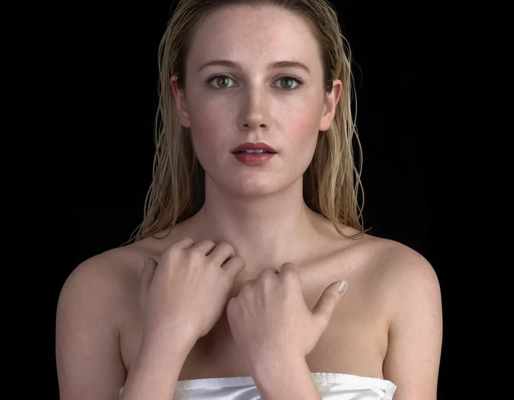 digital-blonde-model-nassimo-commercial-red-perfume-bronze-skin-wet-hair.