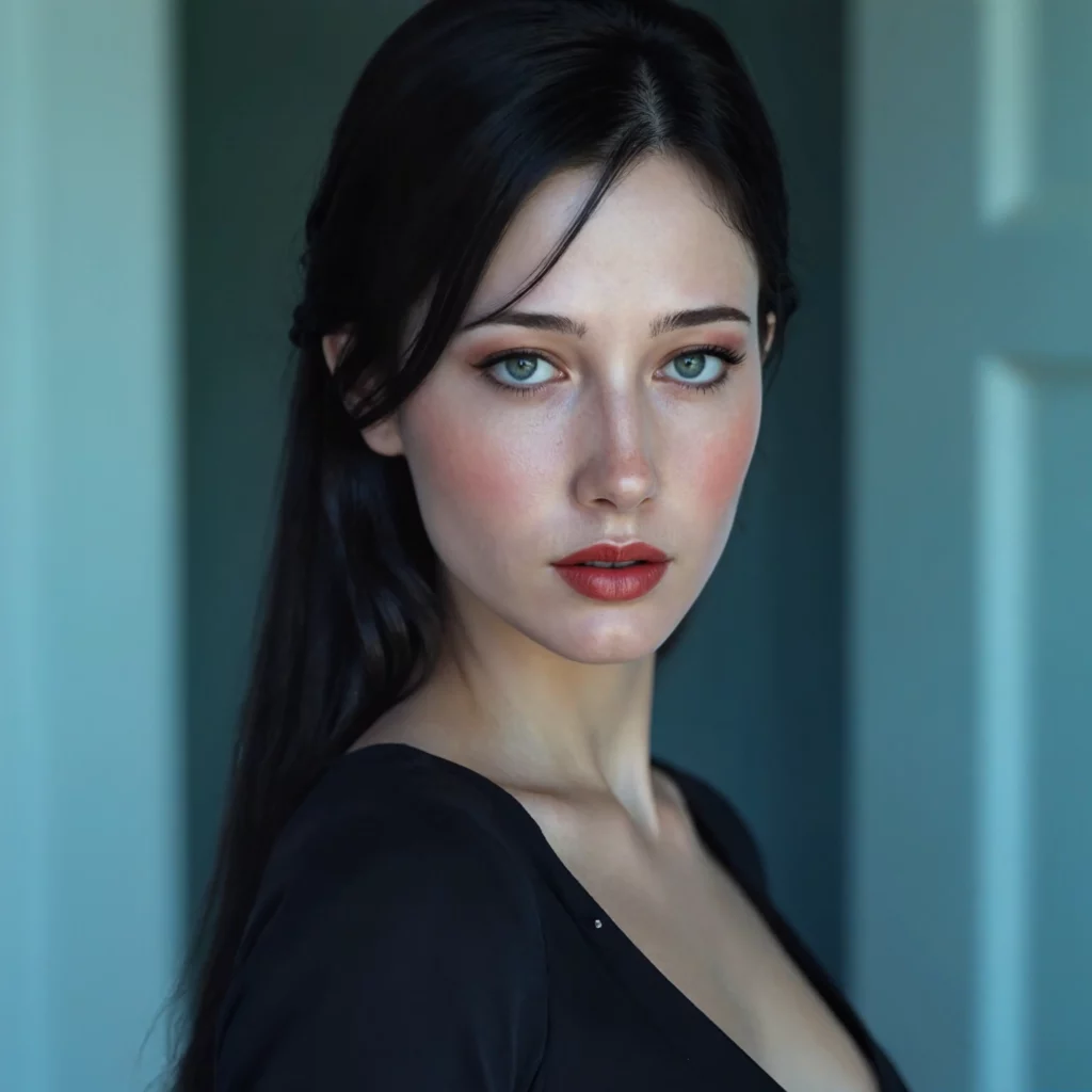 beauty-closeup-green-eyes-perfect-face asian frenche paris look girl green eyes dark hair beauty face perfec make up green background